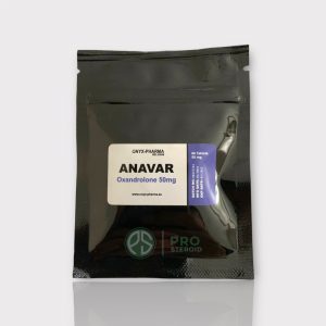 Image of envelope of Anavar (Oxandrolone 50 mg) by Onyx Pharma