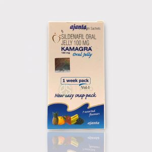 Image of Kamagra 100 (Sildenafil 100 mg) by Ajanta - 7 sachets